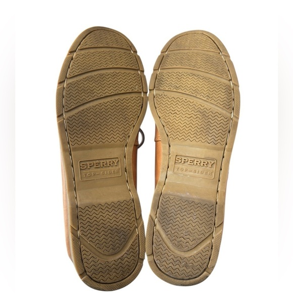 Sperry Top-Sider Mens Leeward 2 Eye Boat Shoe Size 9 Classic Leather Sahara Tan - Picture 4 of 14
